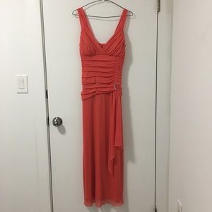 EnFocus Studio Coral Orange Dress